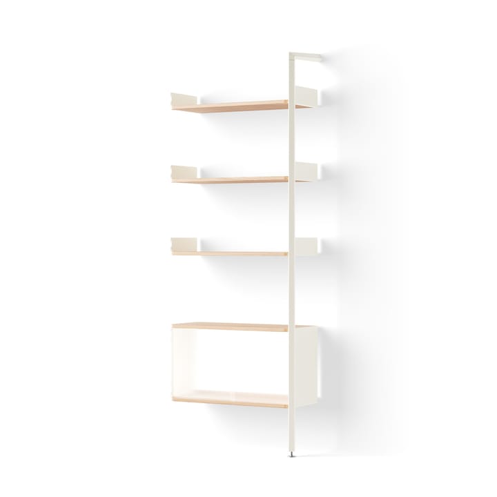 Rombe IF6 add-on hylla m. skåp alabaster-lackad ek - undefined - &Tradition