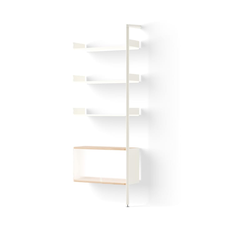 Rombe IF6 add-on hylla med skåp alabaster - undefined - &Tradition