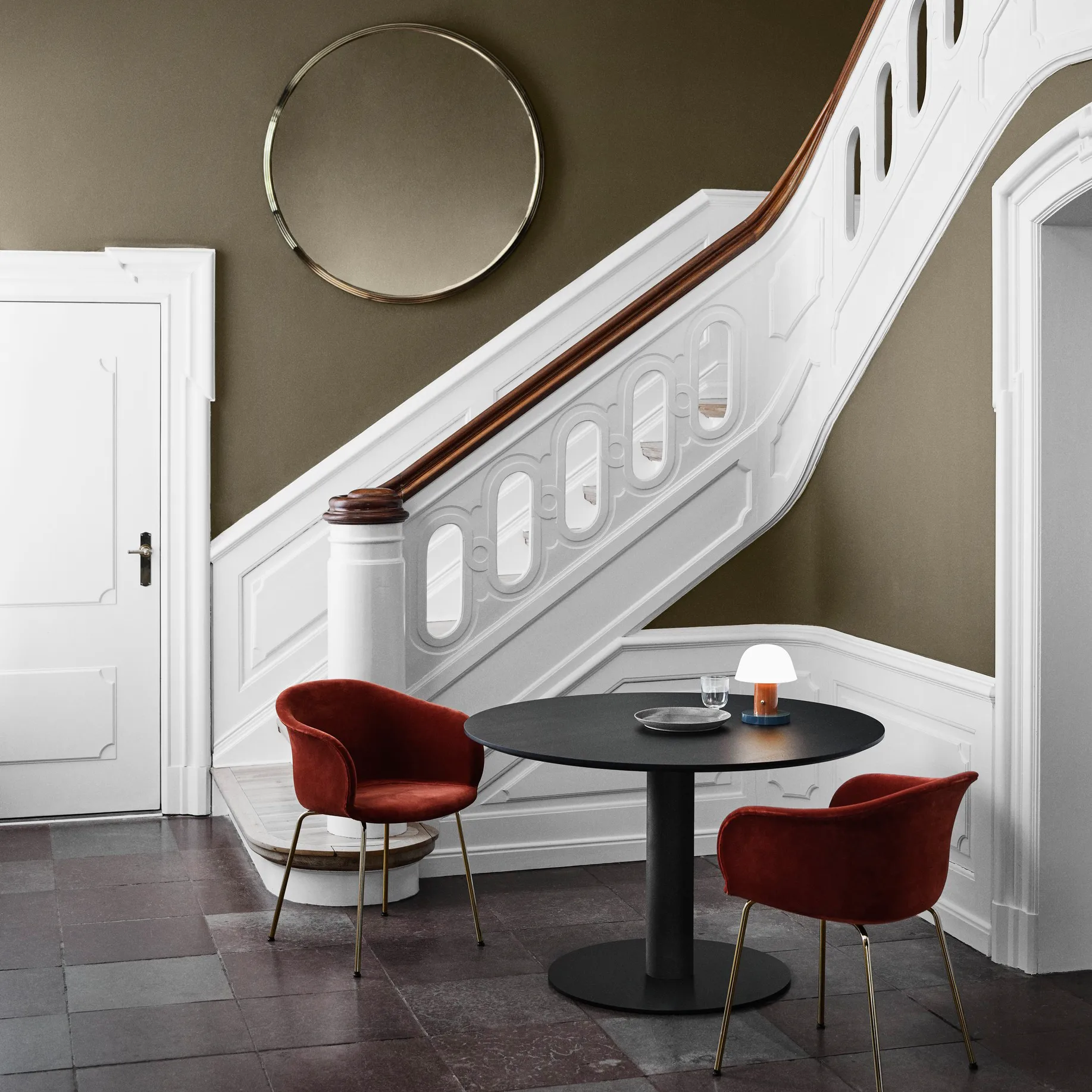 Setago JH27 bordslampa, Rust-thunder &Tradition