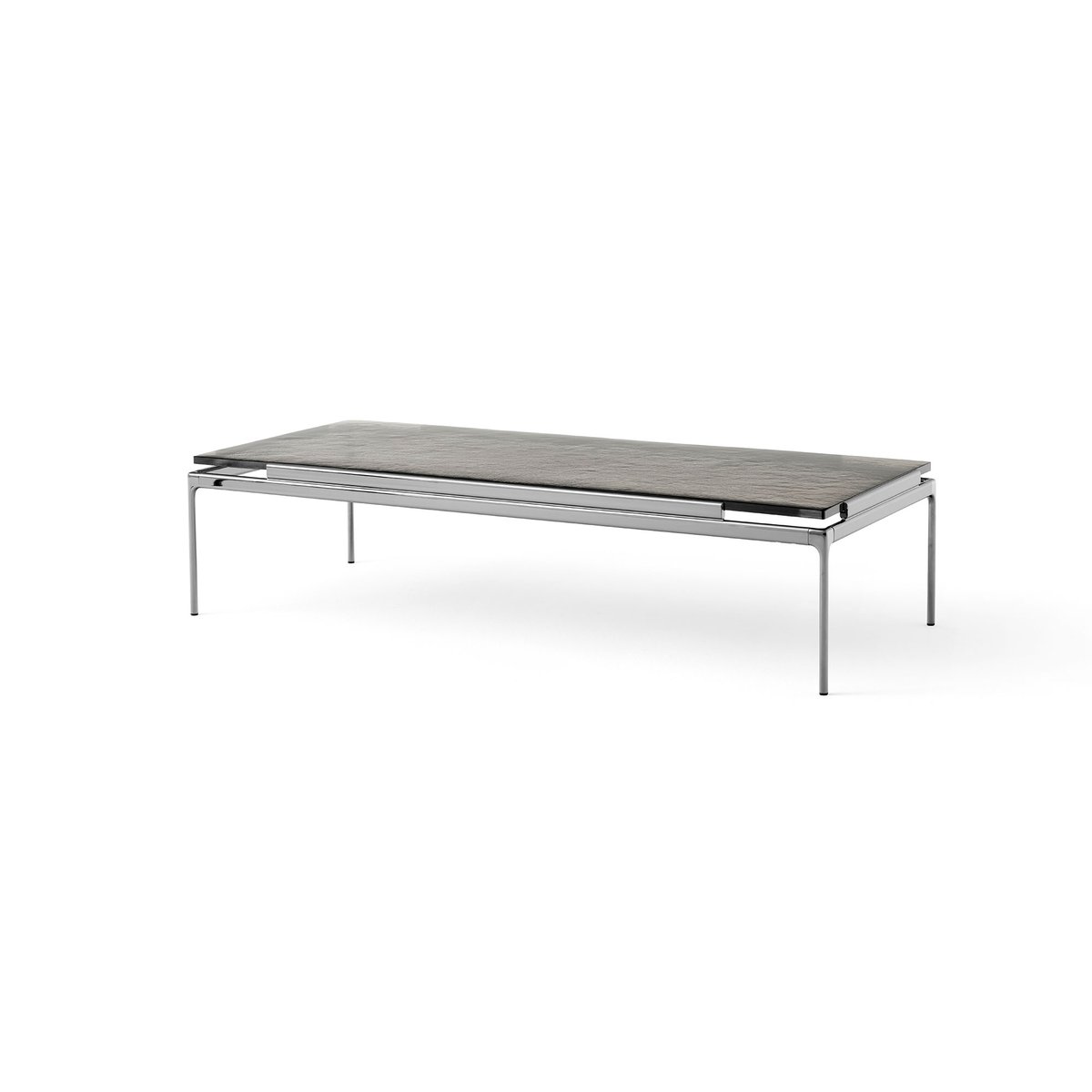 &Tradition Sett LN12 soffbord cast glass-dark chrome