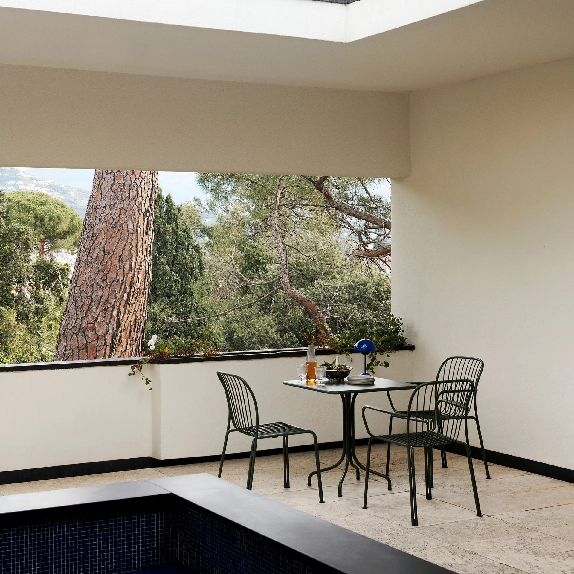 Thorvald SC97 cafébord 70x70 cm, Bronze green &Tradition