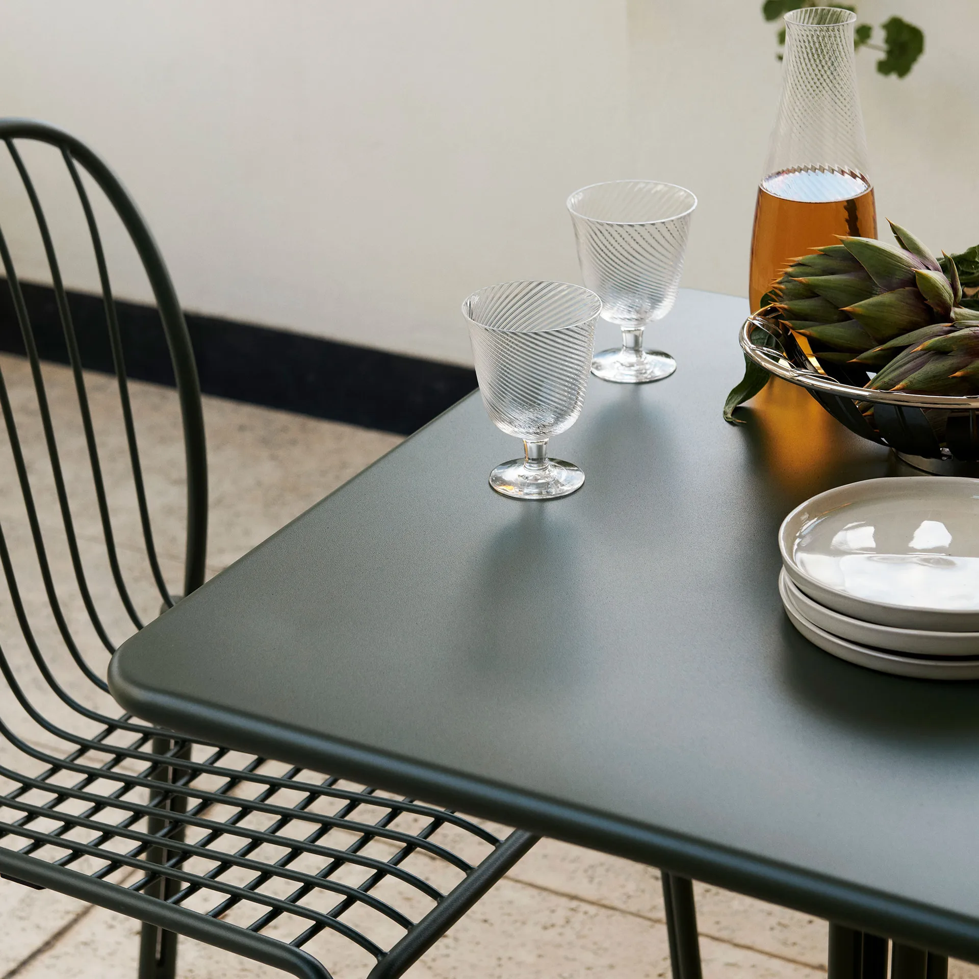 Thorvald SC97 cafébord 70x70 cm, Bronze green &Tradition