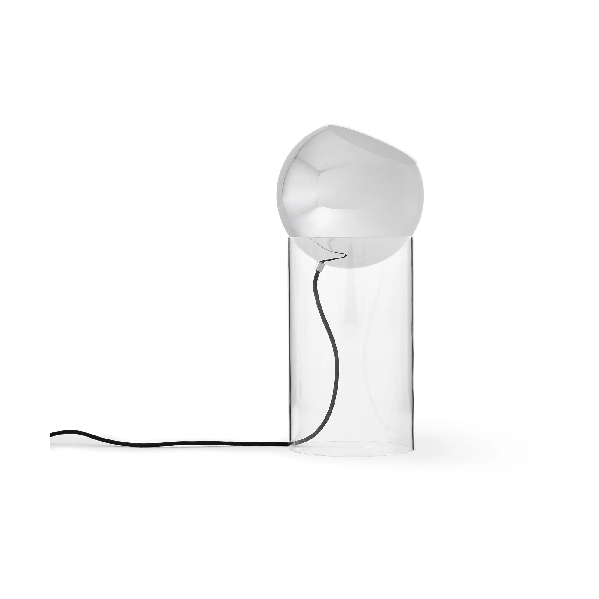 Topan VP14 golvlampa 46,5 cm, Clear-chrome plated