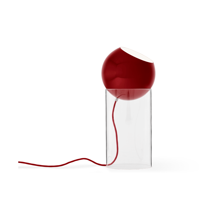 Topan VP14 golvlampa 46,5 cm, Clear-vermilion red &Tradition