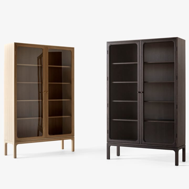 Trace SC88 vitrinskåp 120x192x40 cm, Dark stained oak &Tradition