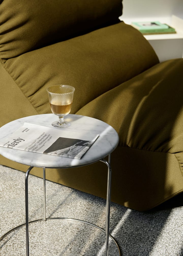 Wire Stool VP11 toppskiva Ø38 cm, Marble Bianco Carrara &Tradition