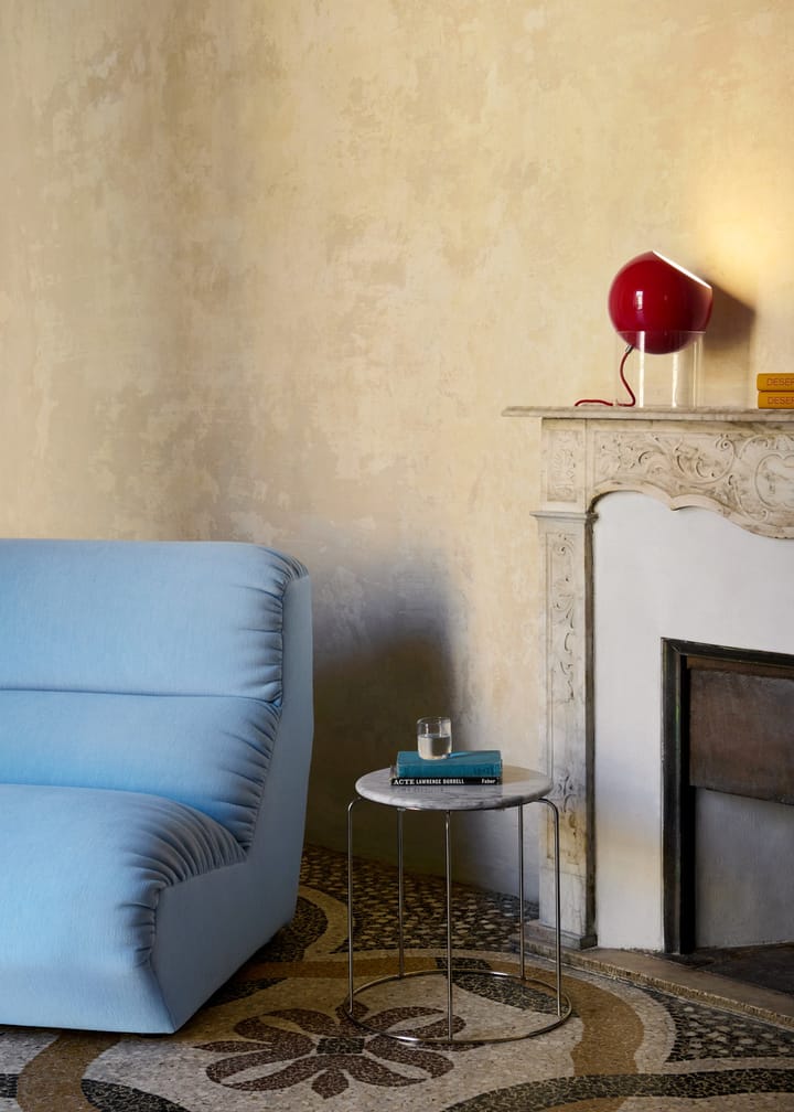 Wire Stool VP11 toppskiva Ø38 cm, Marble Bianco Carrara &Tradition