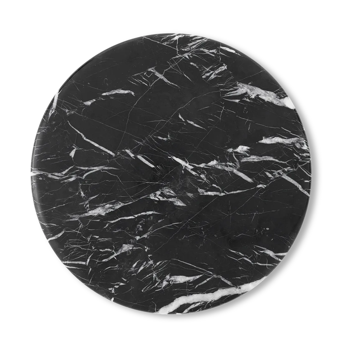 Wire Stool VP11 toppskiva Ø38 cm, Marmor Nero Marquina &Tradition