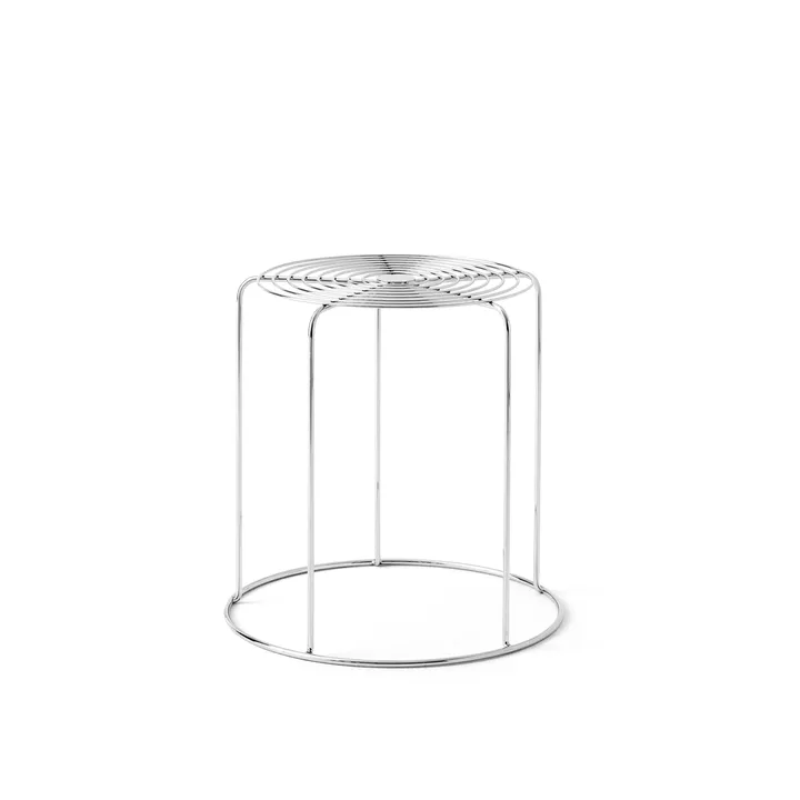 Wire VP11 rund pall - Stainless steel, Ø44x42 cm - &Tradition