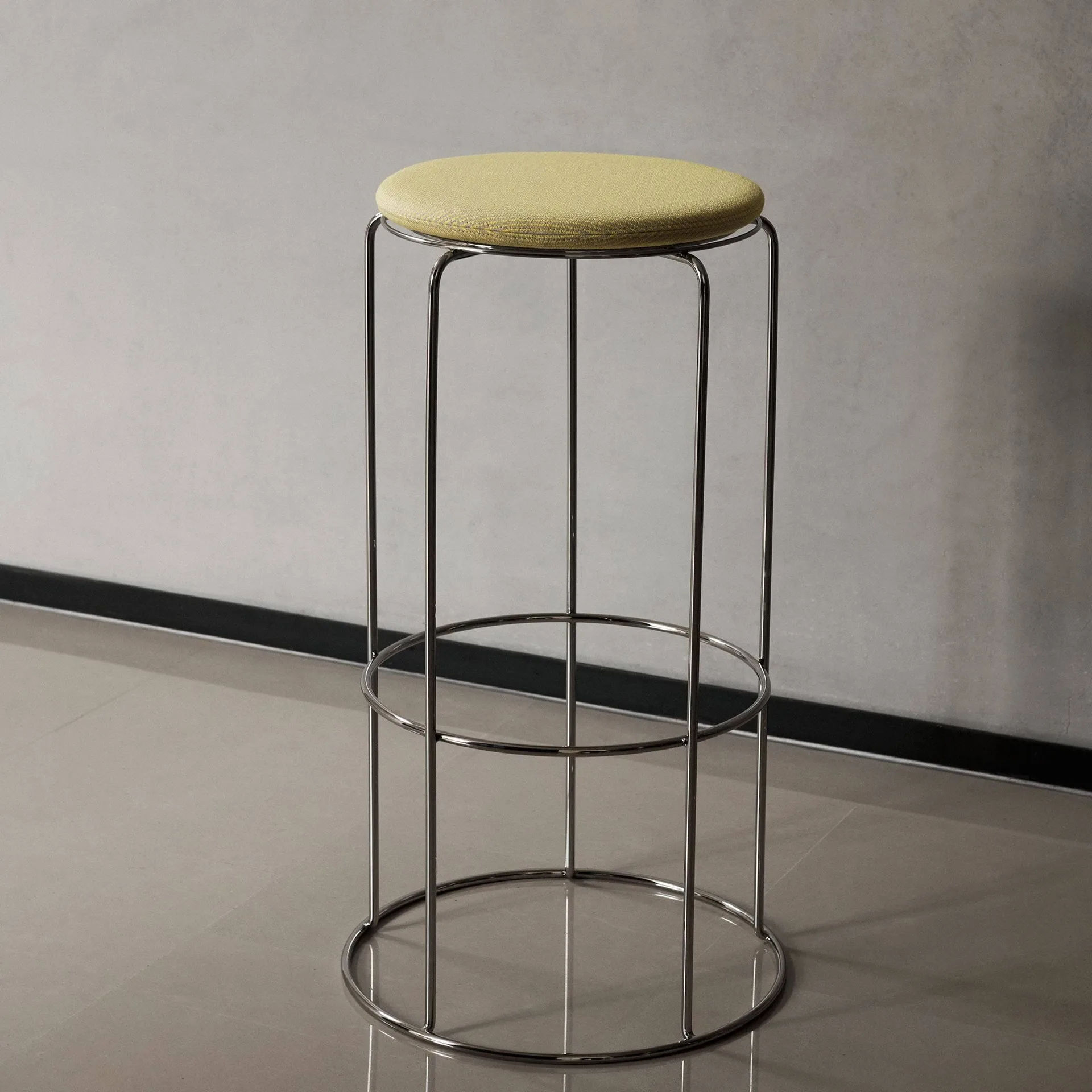 Wire VP16 barpall, Rostfritt stål, 75 cm &Tradition
