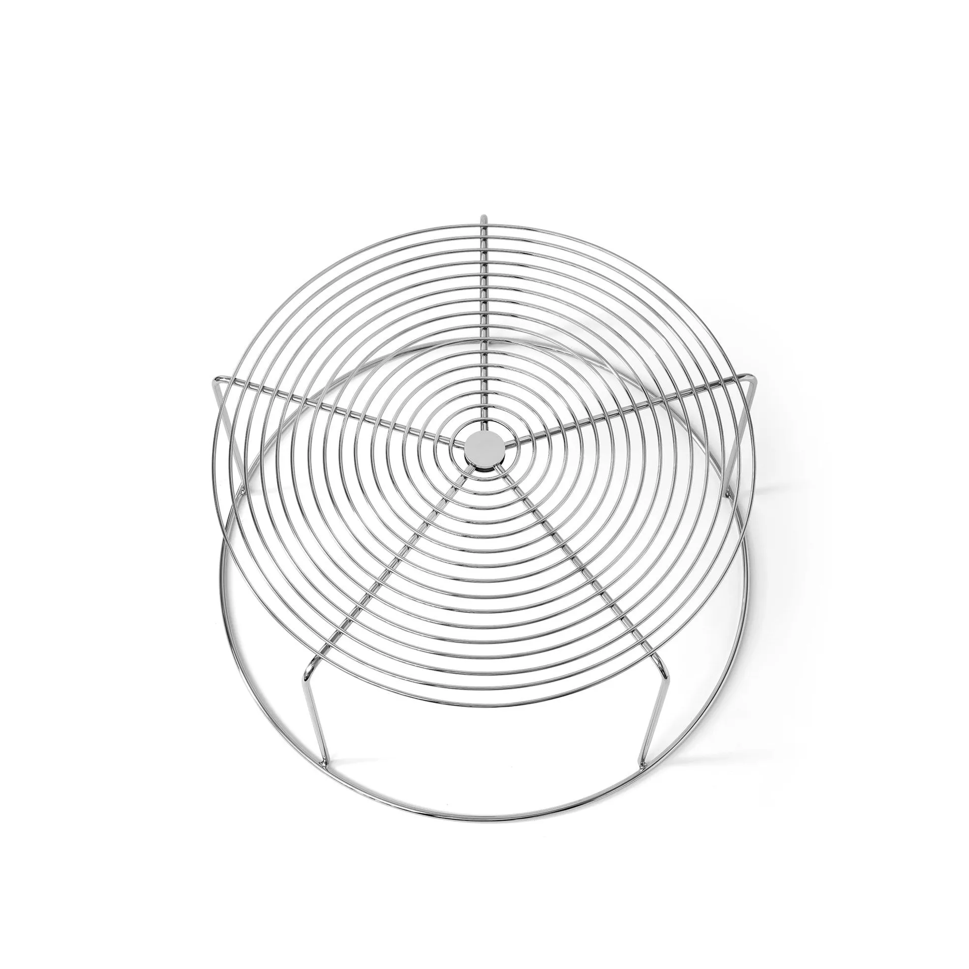WIre VP17 soffbord, Rostfritt stål, Ø74x36 cm &Tradition