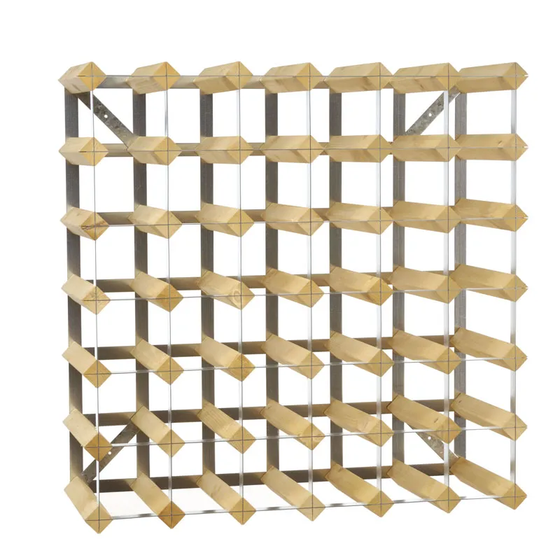 Traditional Wine racks vinställ 42 flaskor påbyggnadsbart, Ljus ek Traditional Wine Racks