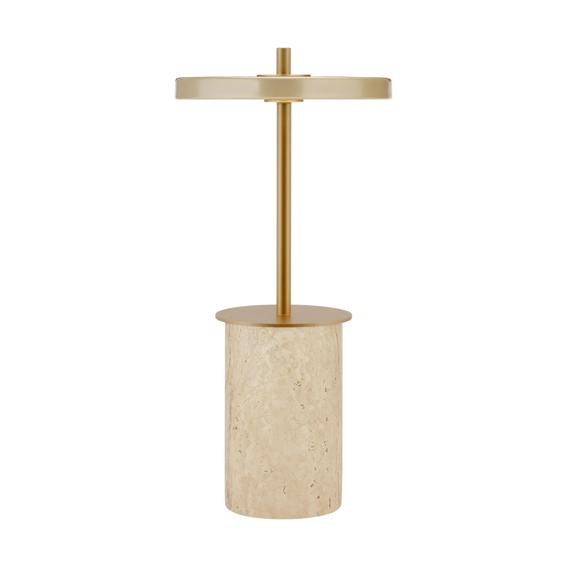 Asteria Move Mini bordslampa Ø12x25,5 cm, Clay Travertine-brass Umage