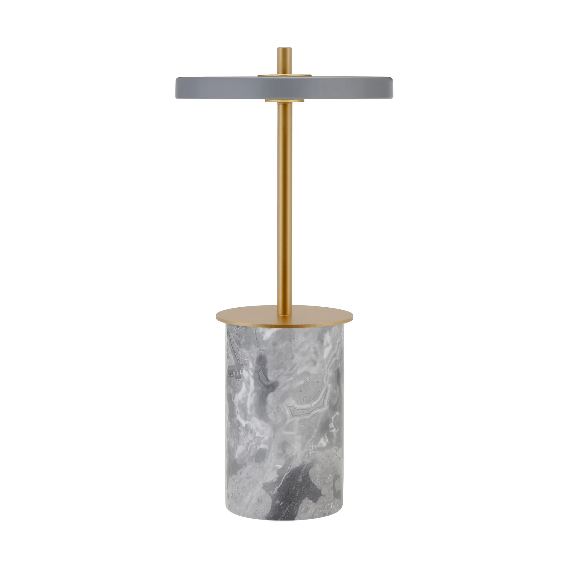 Asteria Move Mini bordslampa Ø12x25,5 cm, Grey Marble-brass Umage