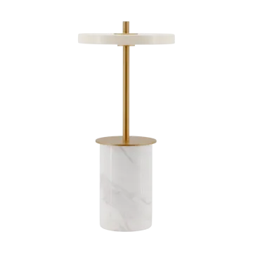 Asteria Move Mini bordslampa Ø12x25,5 cm - White marble - Umage