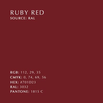 Asteria taklampa - Ruby red - Umage