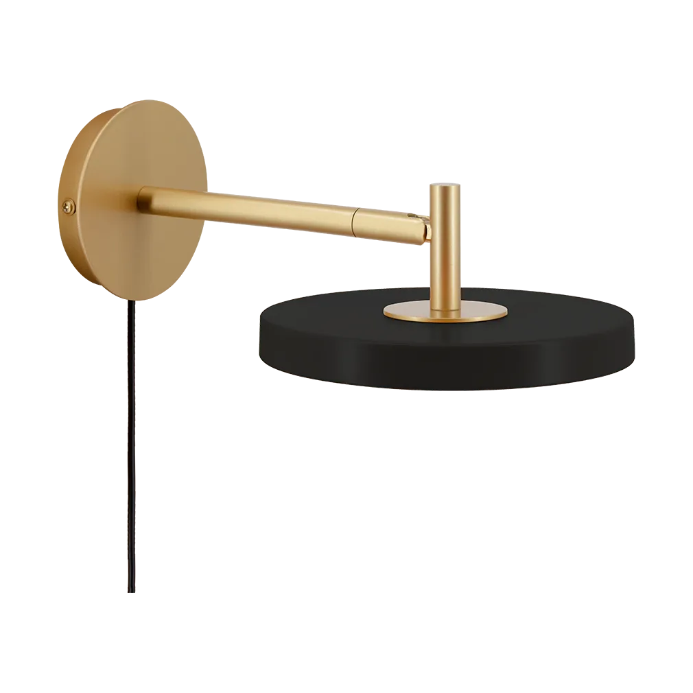 Asteria Wall short vägglampa, Black Umage