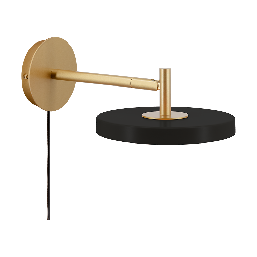 Umage Asteria Wall short vägglampa Black | Skandinavisk Design | Vägglampor | Svart