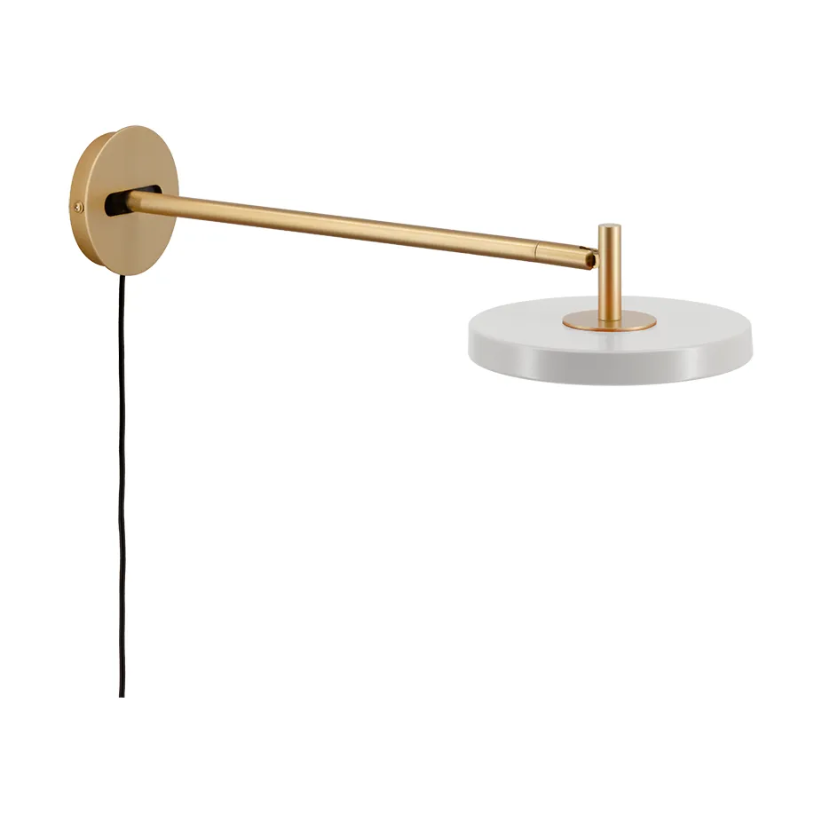 Asteria Wall vägglampa, Long, Nuance mist-brass Umage
