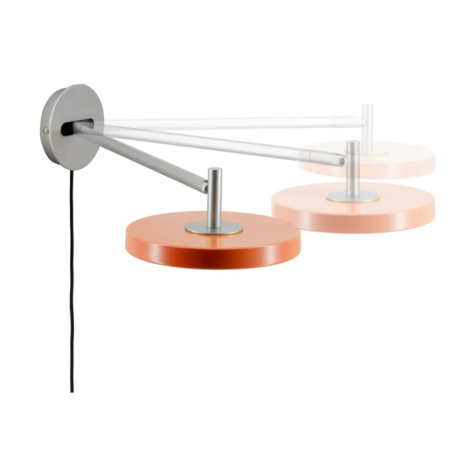 Asteria Wall vägglampa, Long, Nuance Orange-chrome Umage