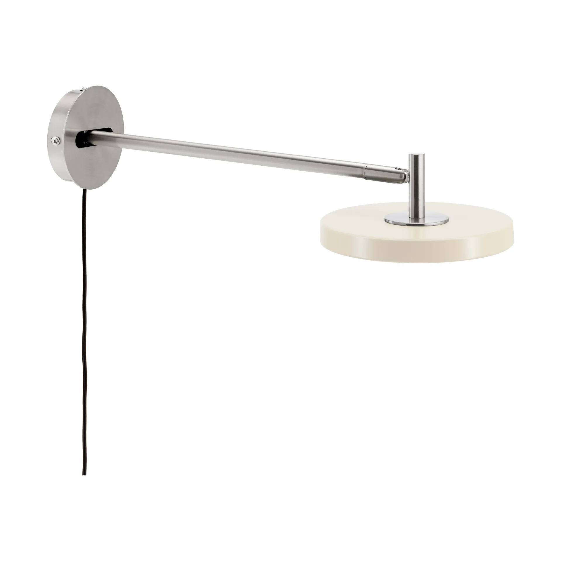 Asteria Wall vägglampa, Long, Pearl White-chrome Umage