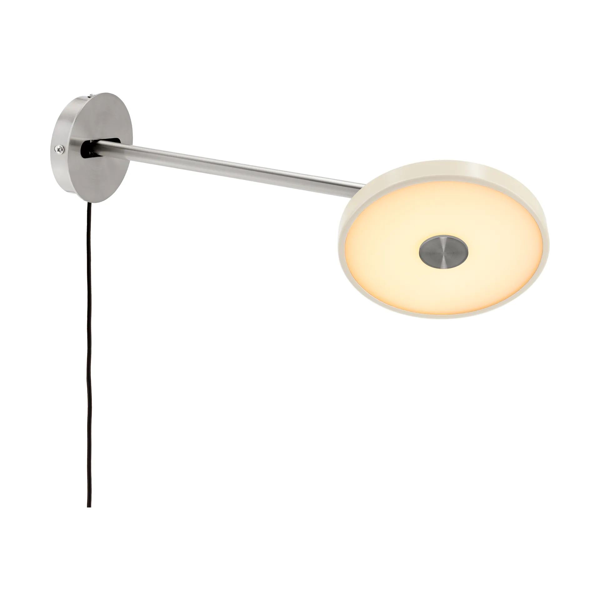 Asteria Wall vägglampa, Long, Pearl White-chrome Umage