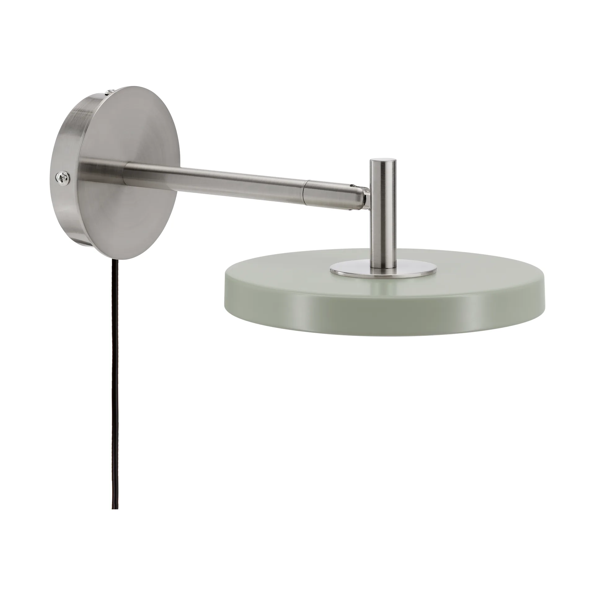 Asteria Wall vägglampa, Short, Nuance olive-chrome Umage