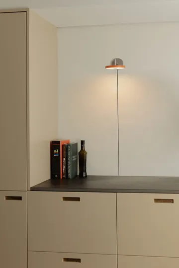 Asteria Wall vägglampa - Short, Nuance orange-chrome - Umage