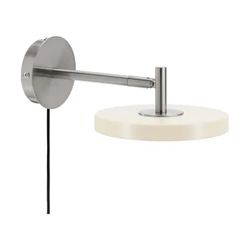 Asteria Wall vägglampa - Short, Pearl white-chrome - Umage