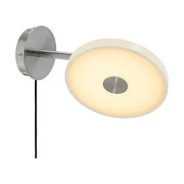 Asteria Wall vägglampa - Short, Pearl white-chrome - Umage