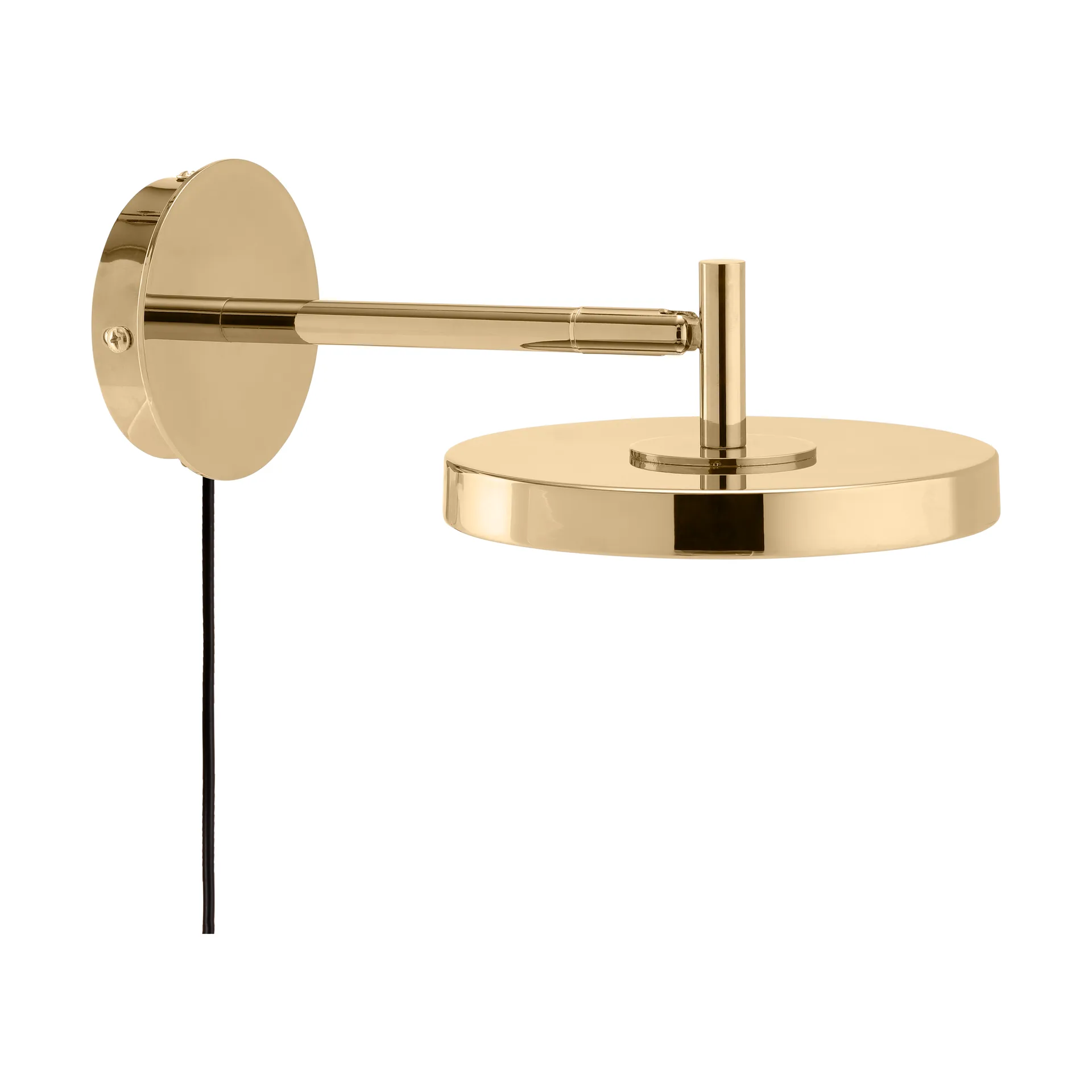 Asteria Wall vägglampa, Short, Polished brass Umage