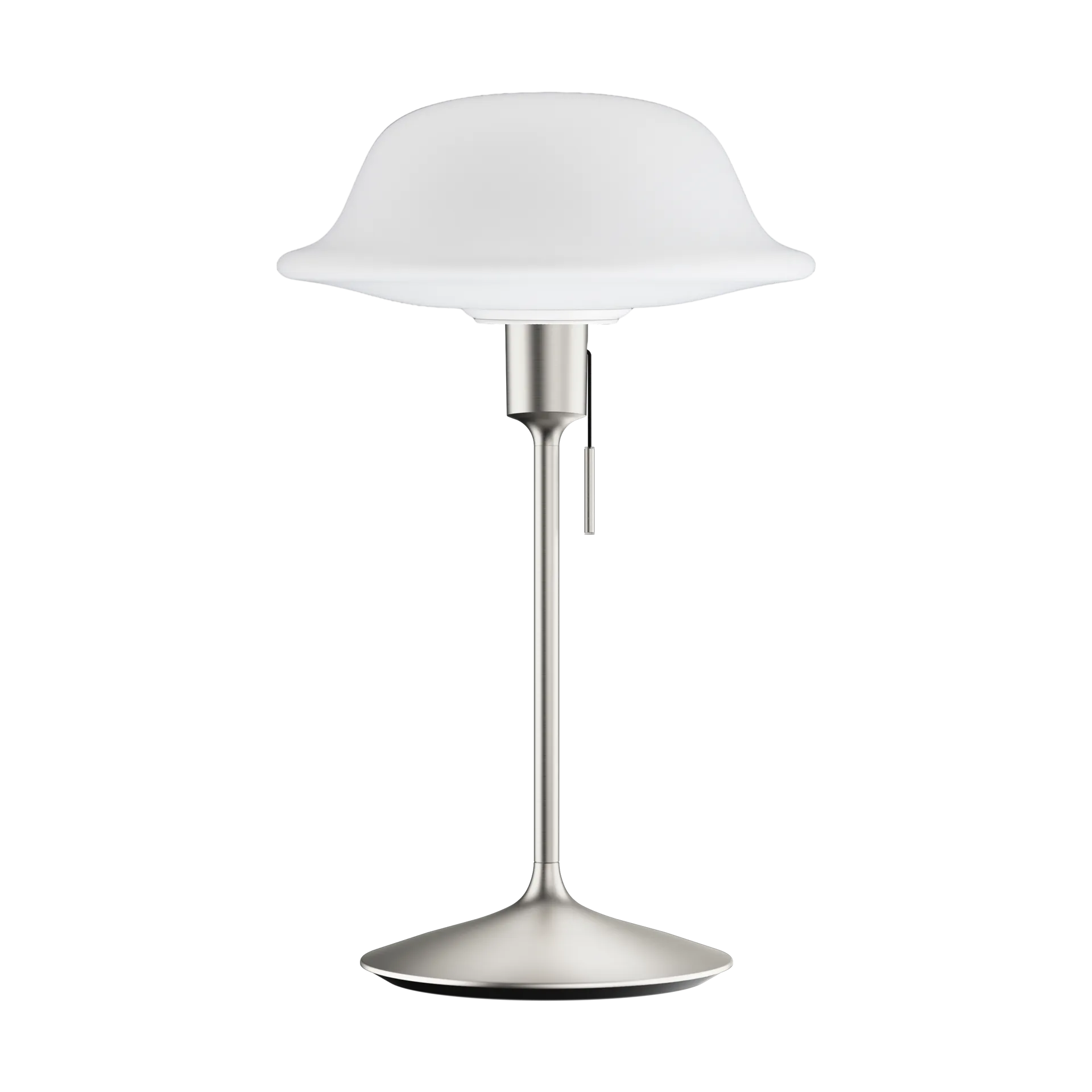 Butler bordslampa, Vit-Borstat stål Umage
