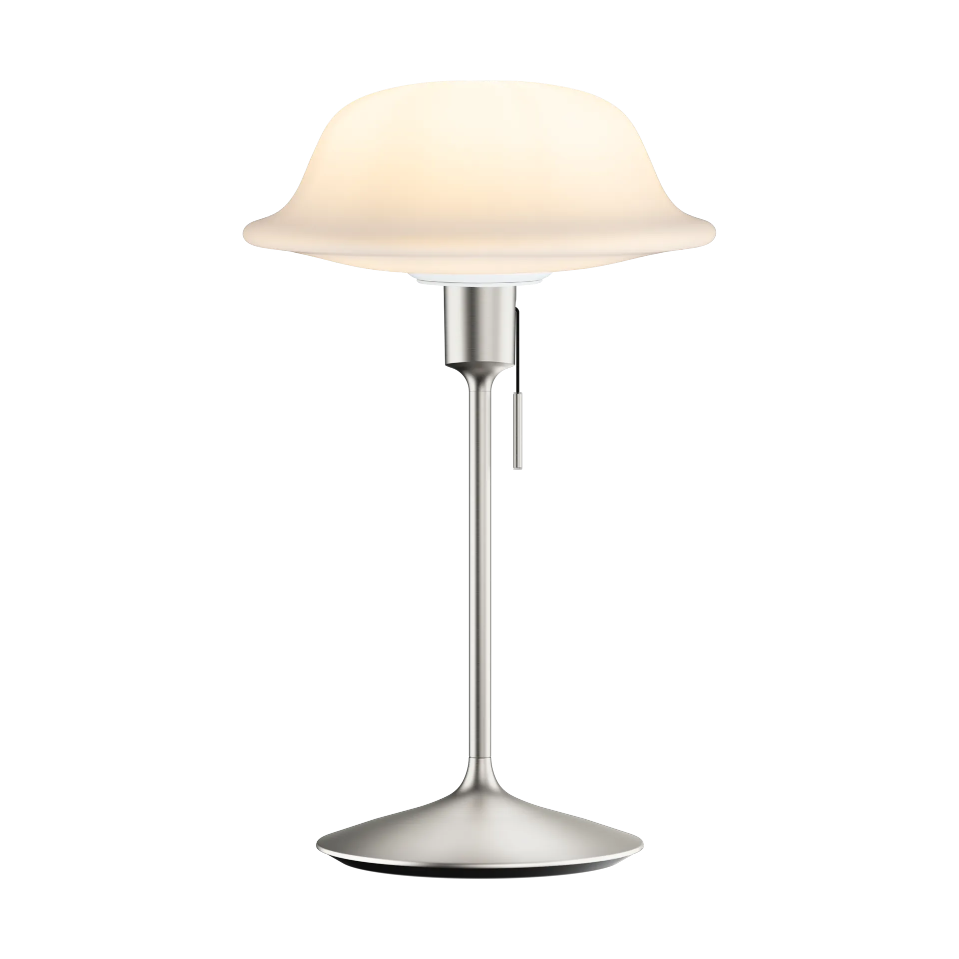 Butler bordslampa, Vit-Borstat stål Umage