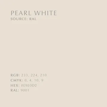 Butterflies krok medium - Pearl white - Umage