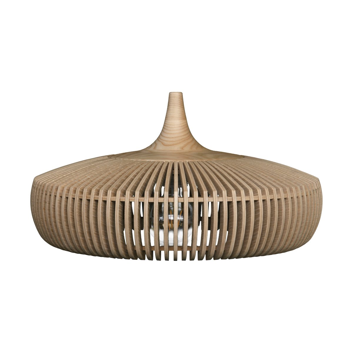 Umage Clava Dine Wood lampskärm 43 cm Natural oak | Skandinavisk Design | Lampskärmar | Guldfärgad