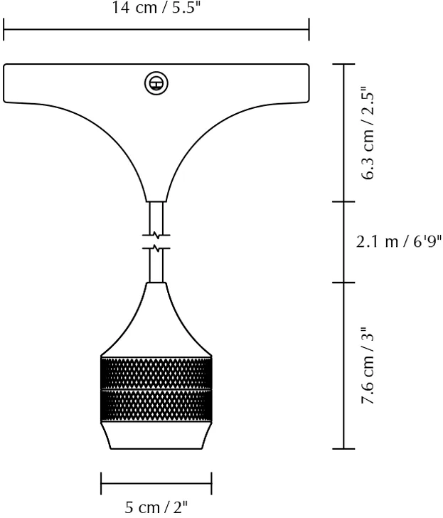 Cord Set Pro lampupphäng, Black Umage
