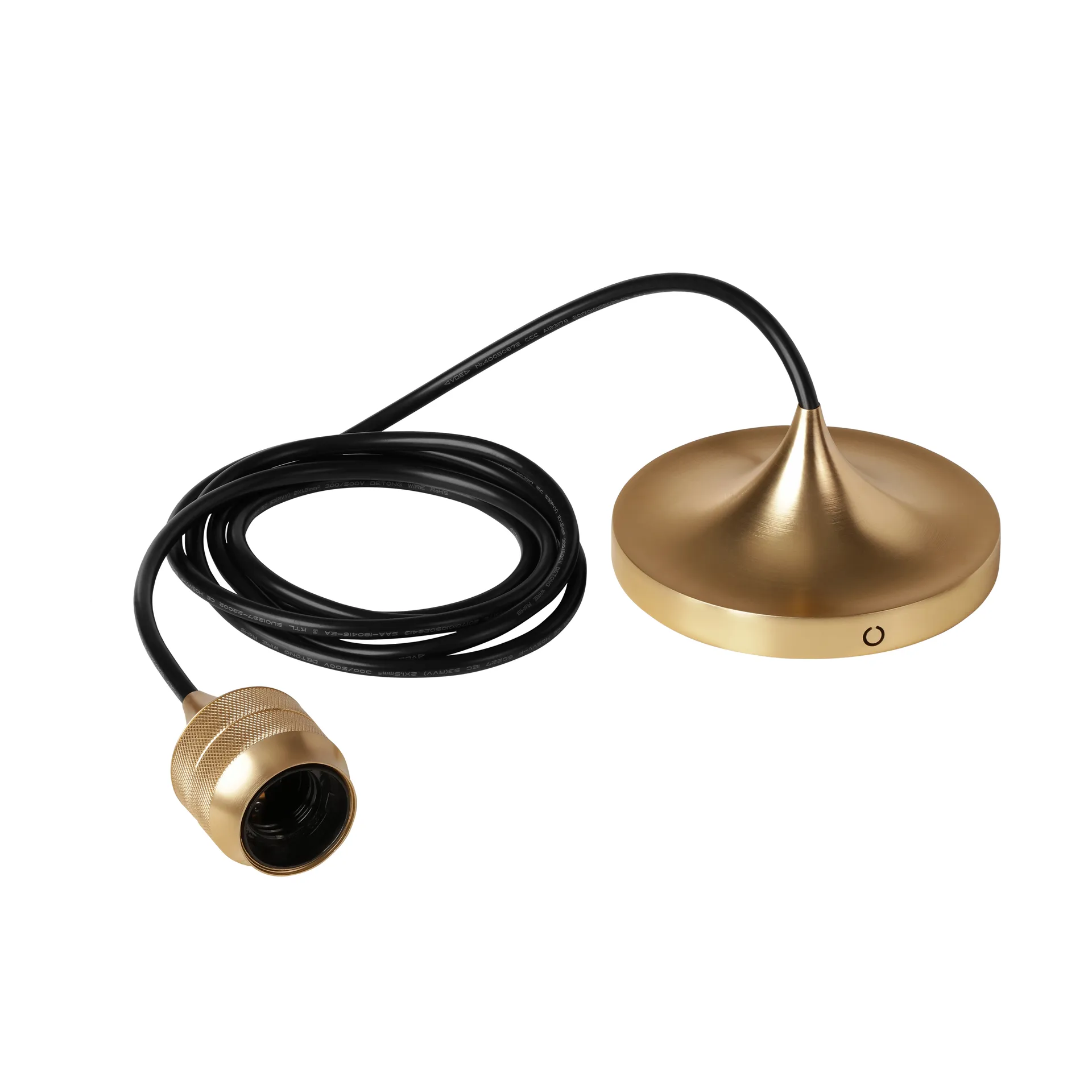 Cord Set Pro lampupphäng, Brushed brass Umage
