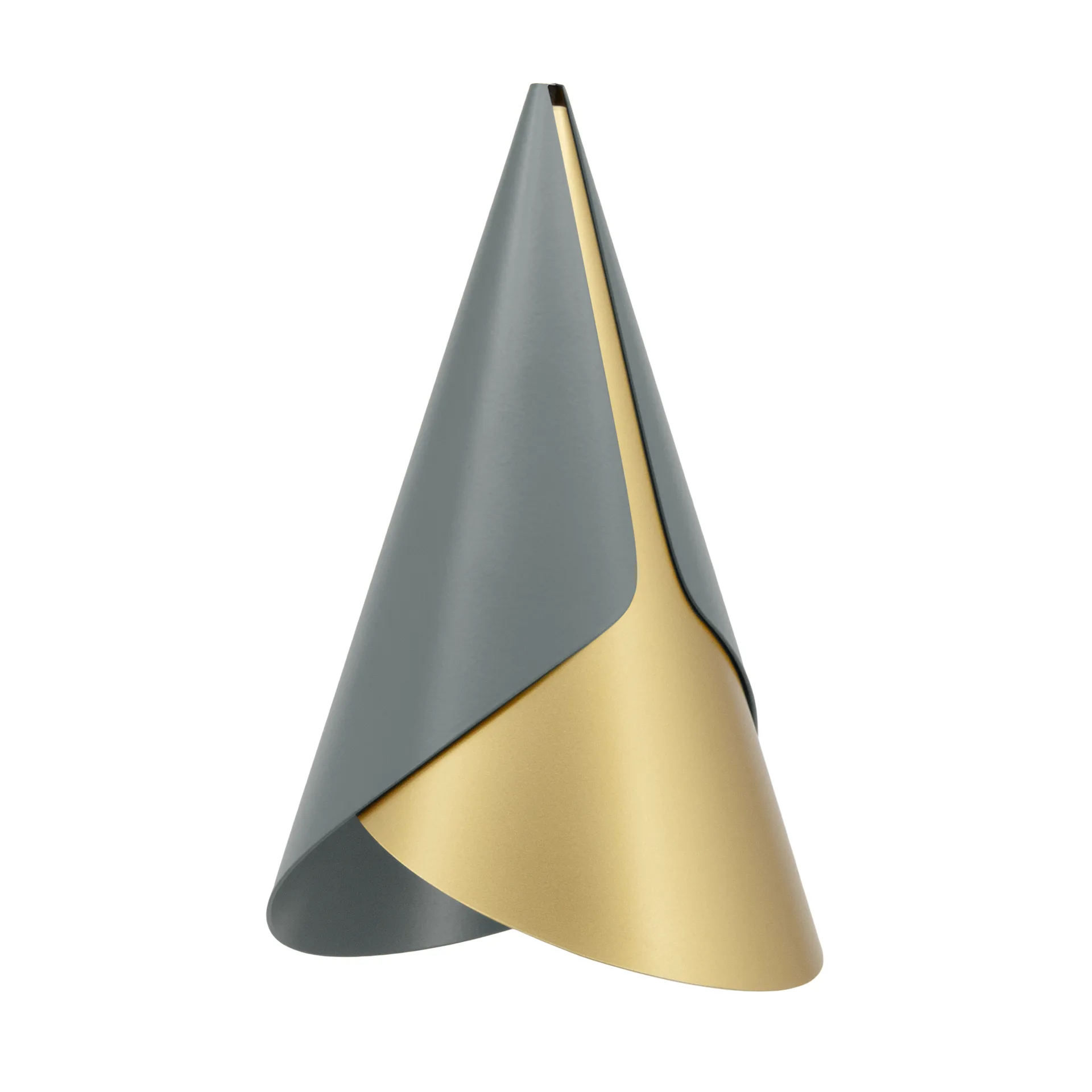 Cornet lampskärm, Slate-brass Umage