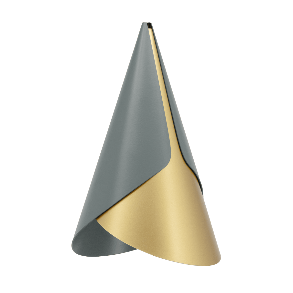 Umage Cornet lampskärm Slate-brass | Skandinavisk Design | Taklampor & Pendlar | Grå