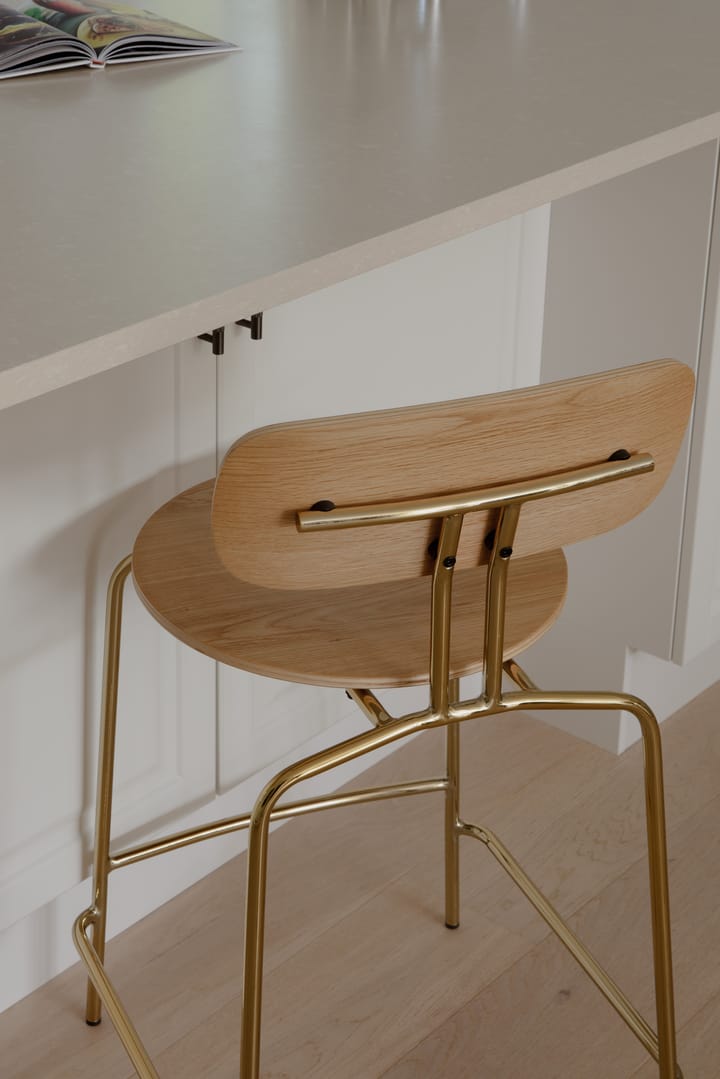 Curious barstol 65 cm, Oak-brass Umage