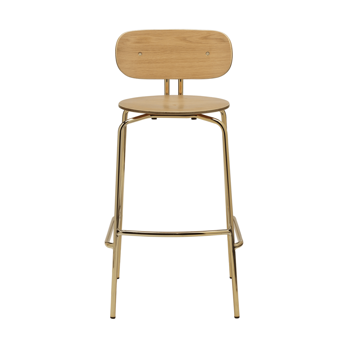 Umage Curious barstol 75 cm Oak-brass | Skandinavisk Design | Barstolar | Guldfärgad