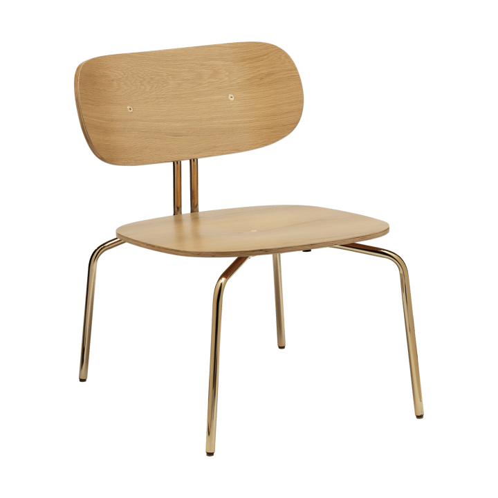 Curious loungefåtölj - Oak-brass - Umage