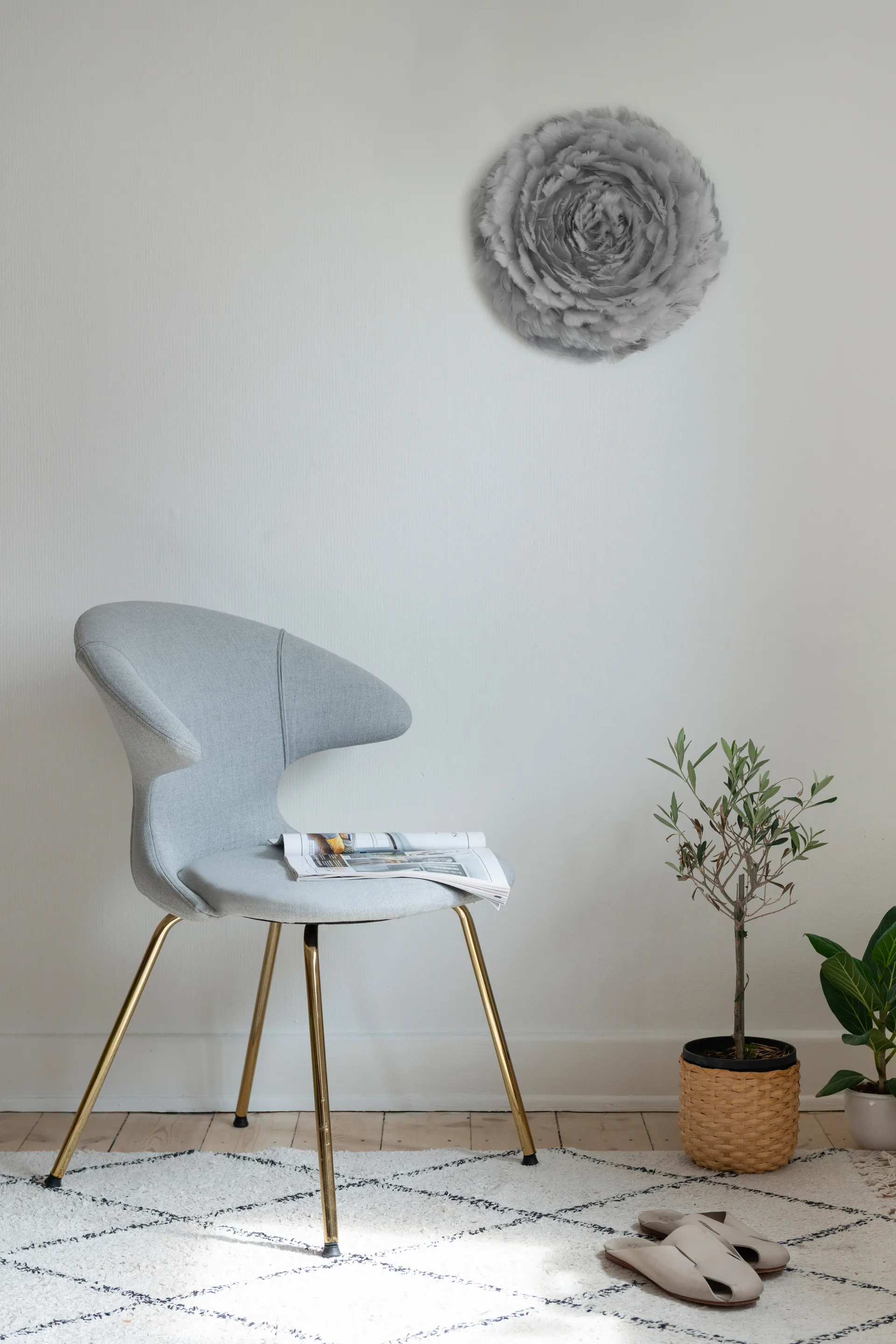 Eos Up plafond grå, 45 cm Umage