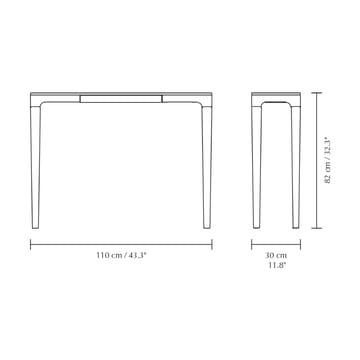 Heart'n'Soul konsolbord 120 cm - Oak-cloud grey - Umage