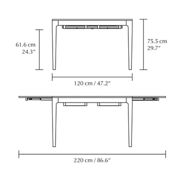 Heart'n'Soul matbord 90x120 cm - Dark oak - Umage
