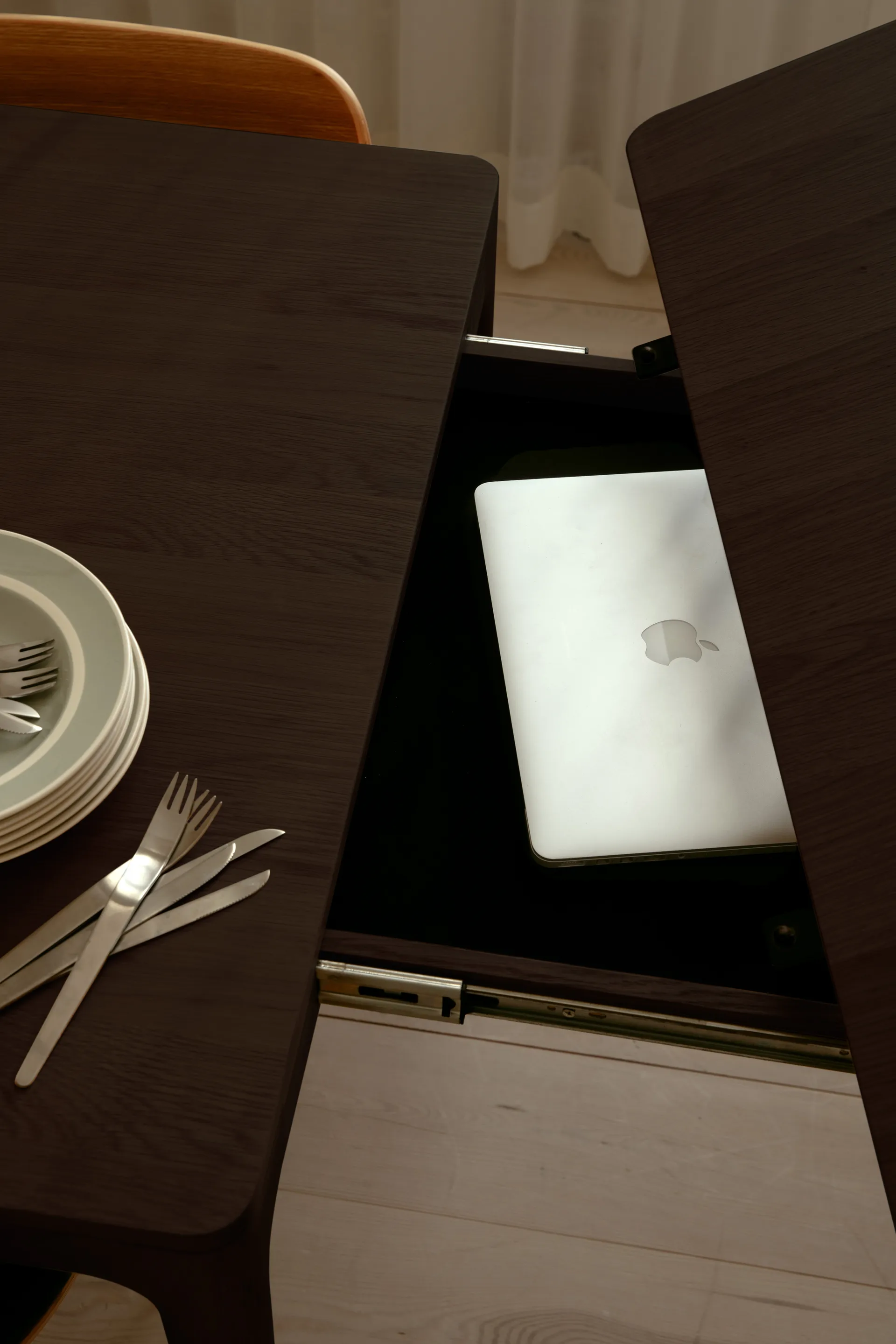 Heart'n'Soul matbord 90x120 cm, Dark oak Umage