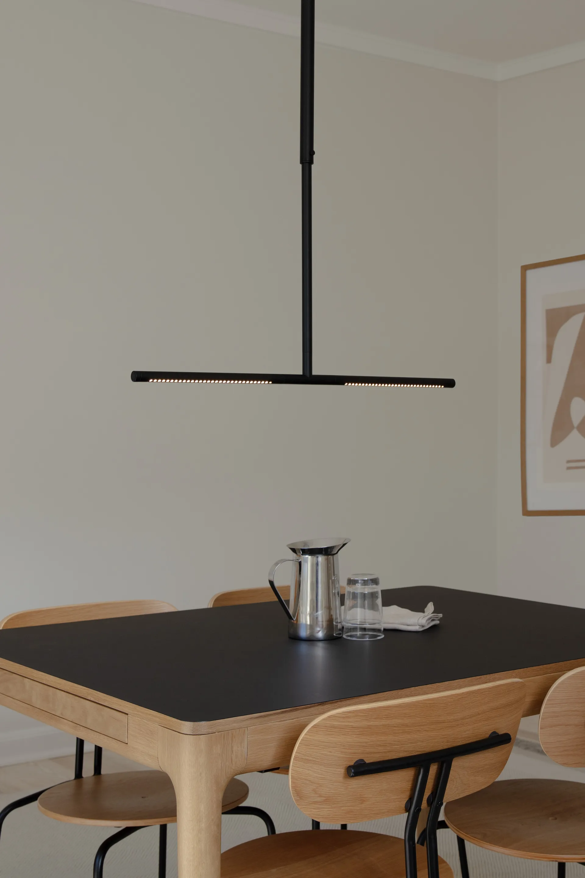 Heart'n'Soul matbord 90x120 cm, Oak-obsidian black Umage