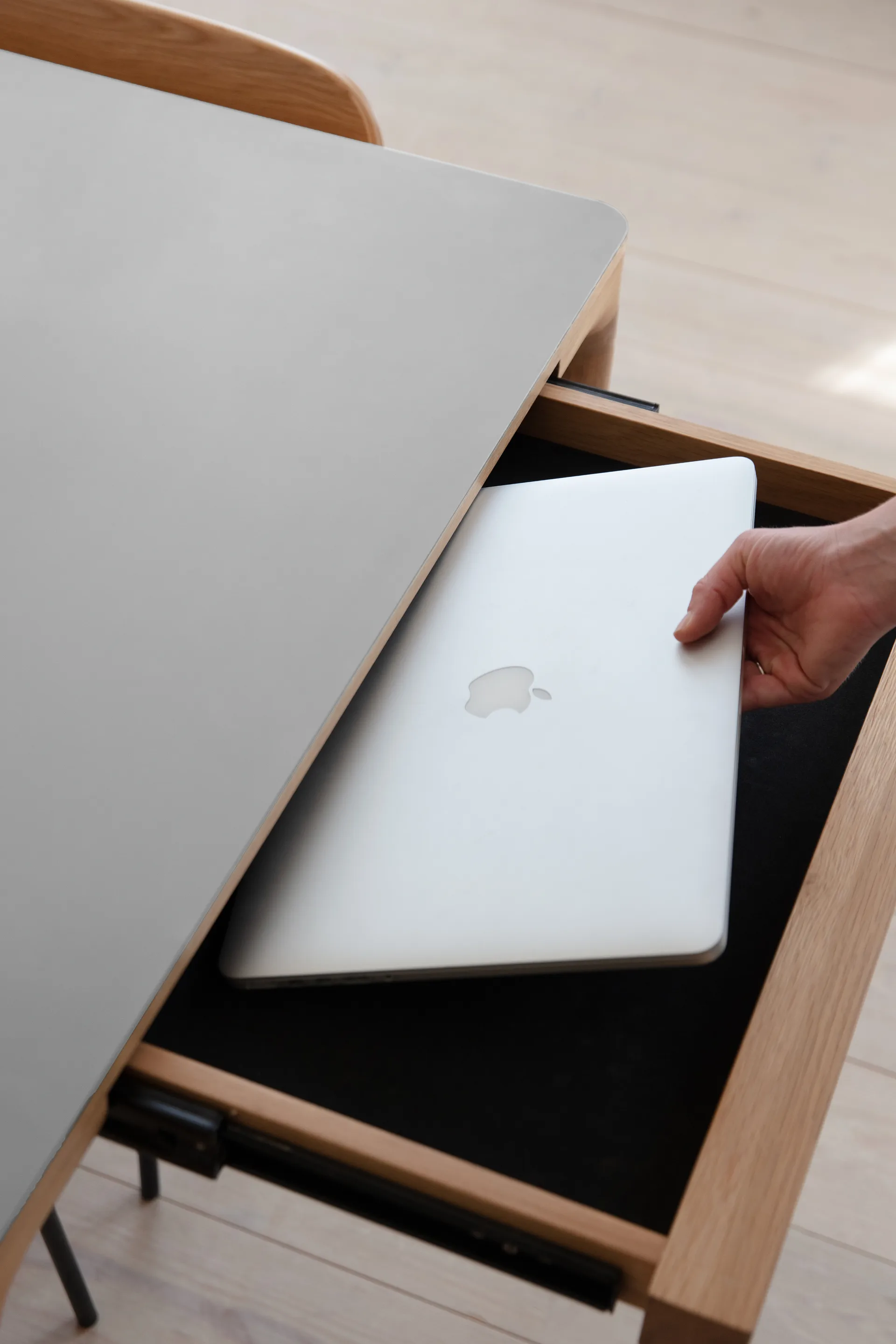 Heart'n'Soul matbord 90x200 cm, Oak-cloud grey Umage