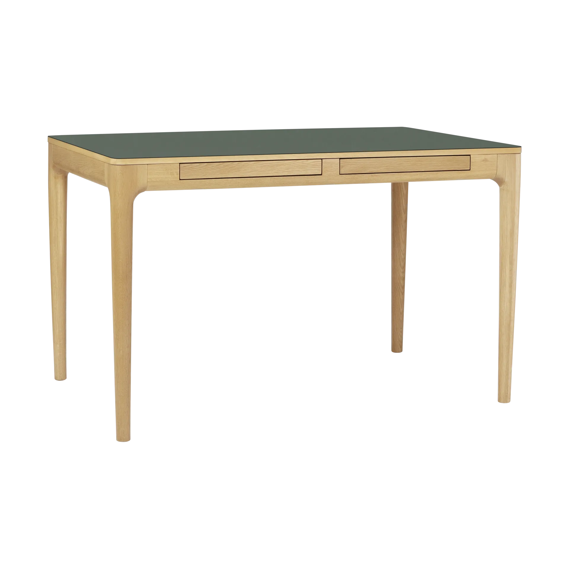 Heart'n'Soul skrivbord 80x120 cm, Oak-Fenix Moss Green Umage