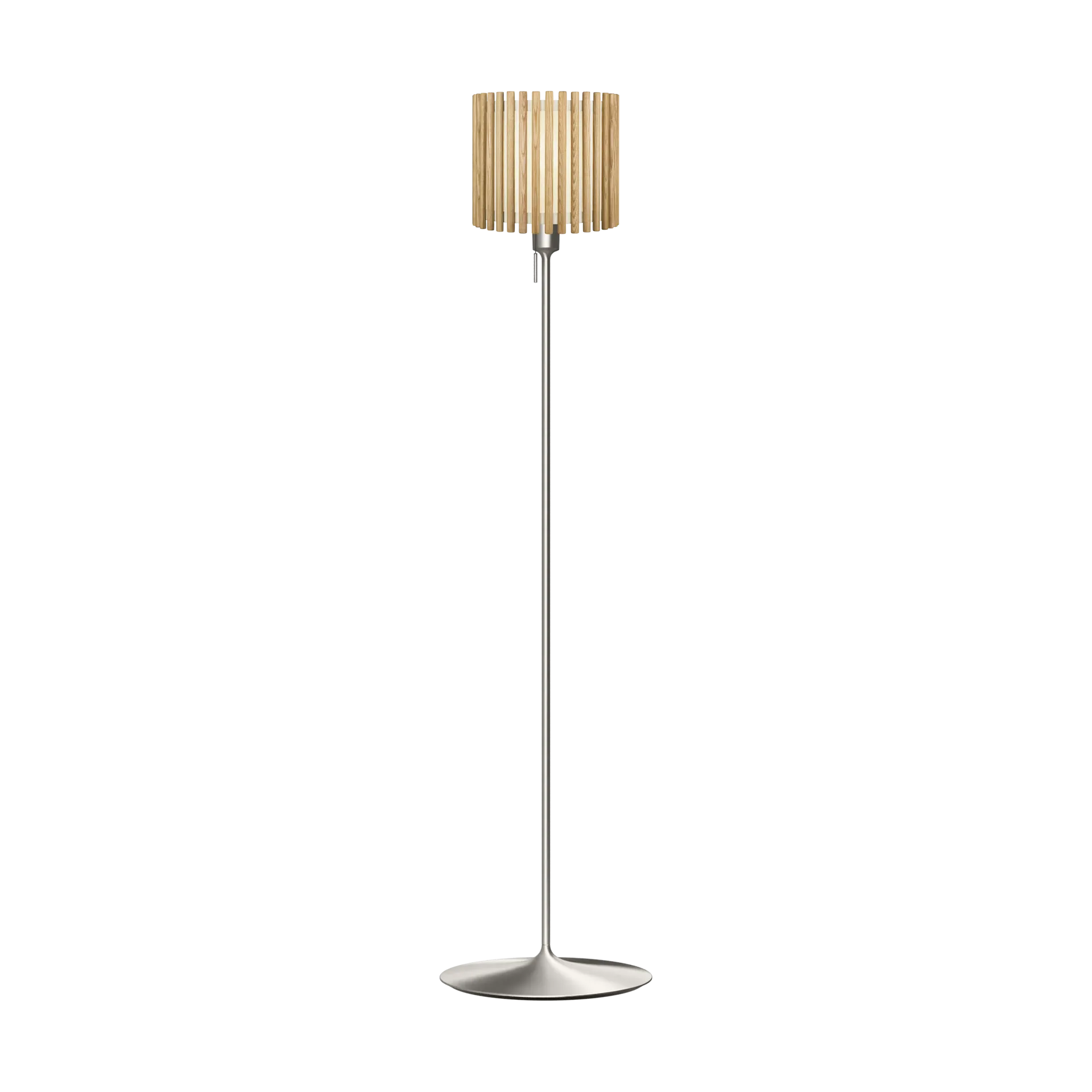 Komorebi golvlampa medium, Circle oak-Borstat stål Umage